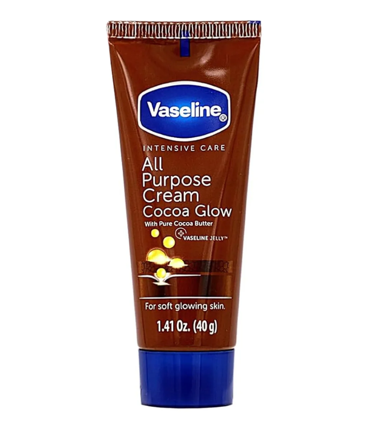 CREMA MULTIFUNCIONAL VASELINE COCOA INTENSIVE CARE, FRAGANCIA COCOA GLOW –  40ML.