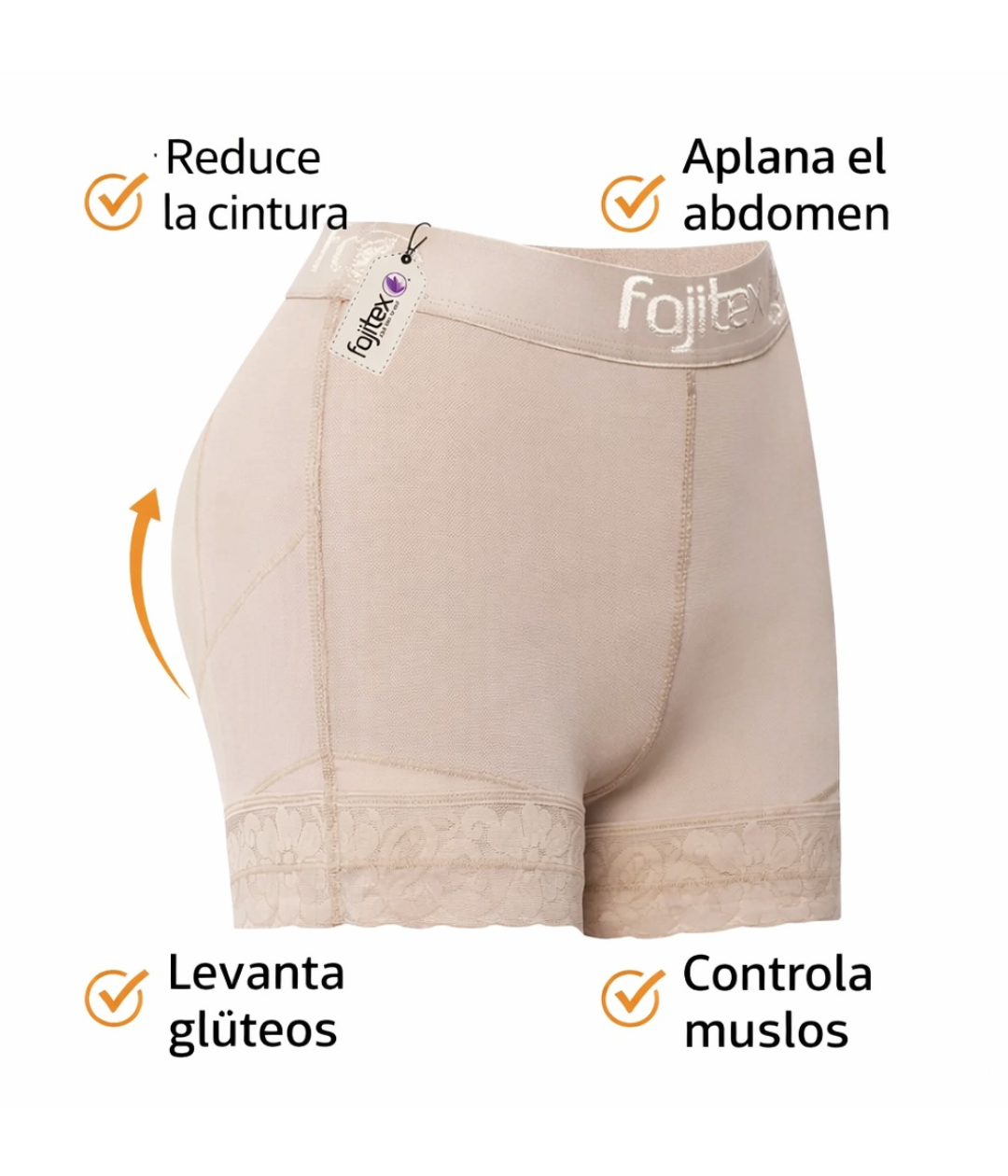 SHORT MOLDEADOR EXTRA CORTO CON HIDRATACIÓN ACTIVA REF. 024640 FAJITEX