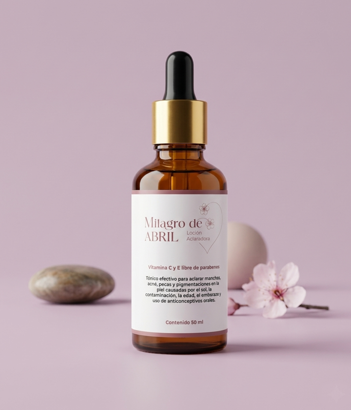 LOCIÓN ACLARADORA –  MILAGRO DE ABRIL 50 ML.