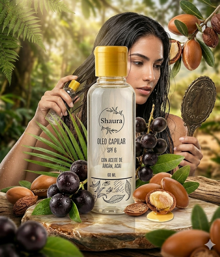 OLEO CAPILAR SPF 6 –  SHAURA 60 ML.