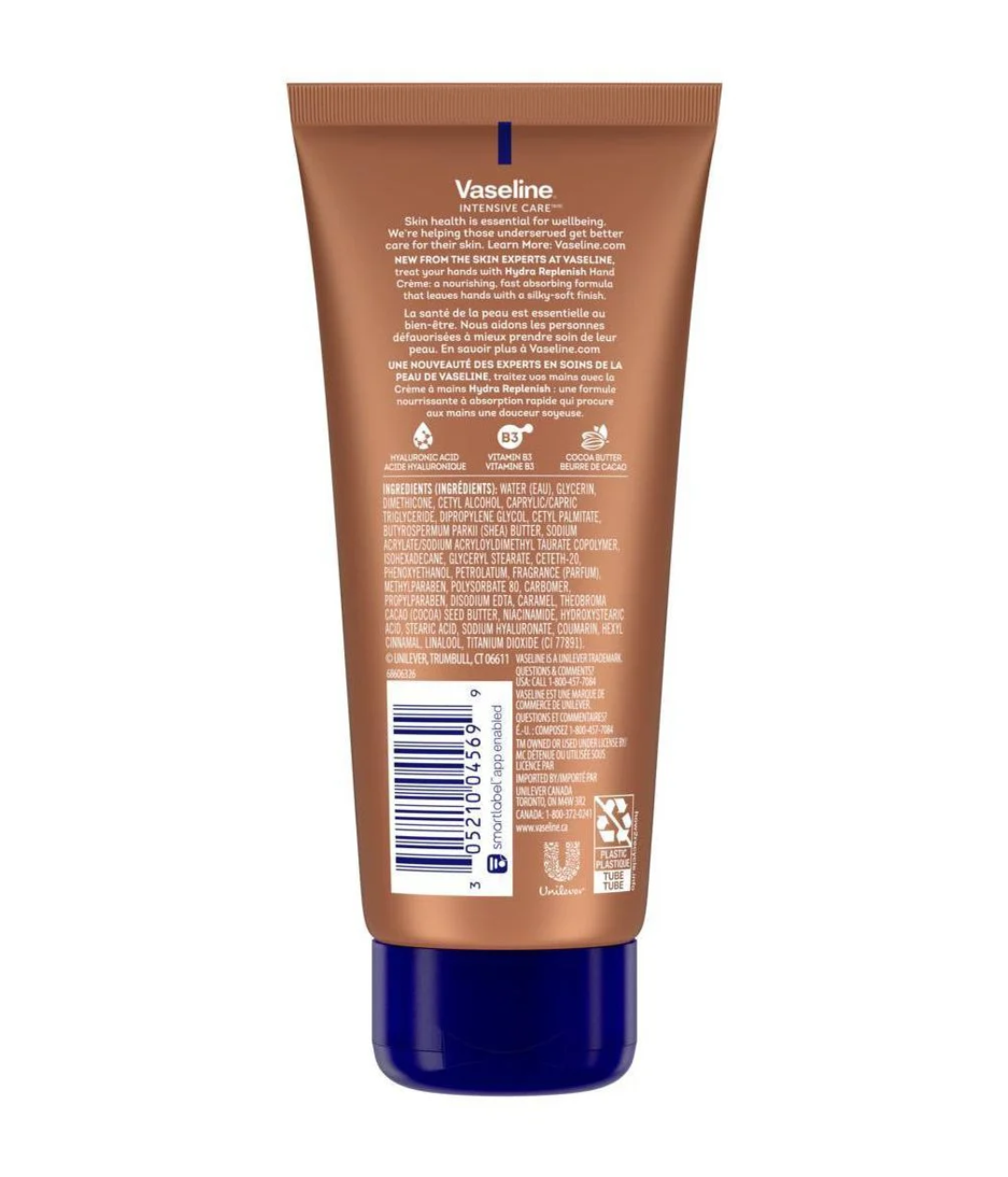 VASELINE INTENSIVE CARE HYDRA REPLENISH HAND CRÉME –  100ML.
