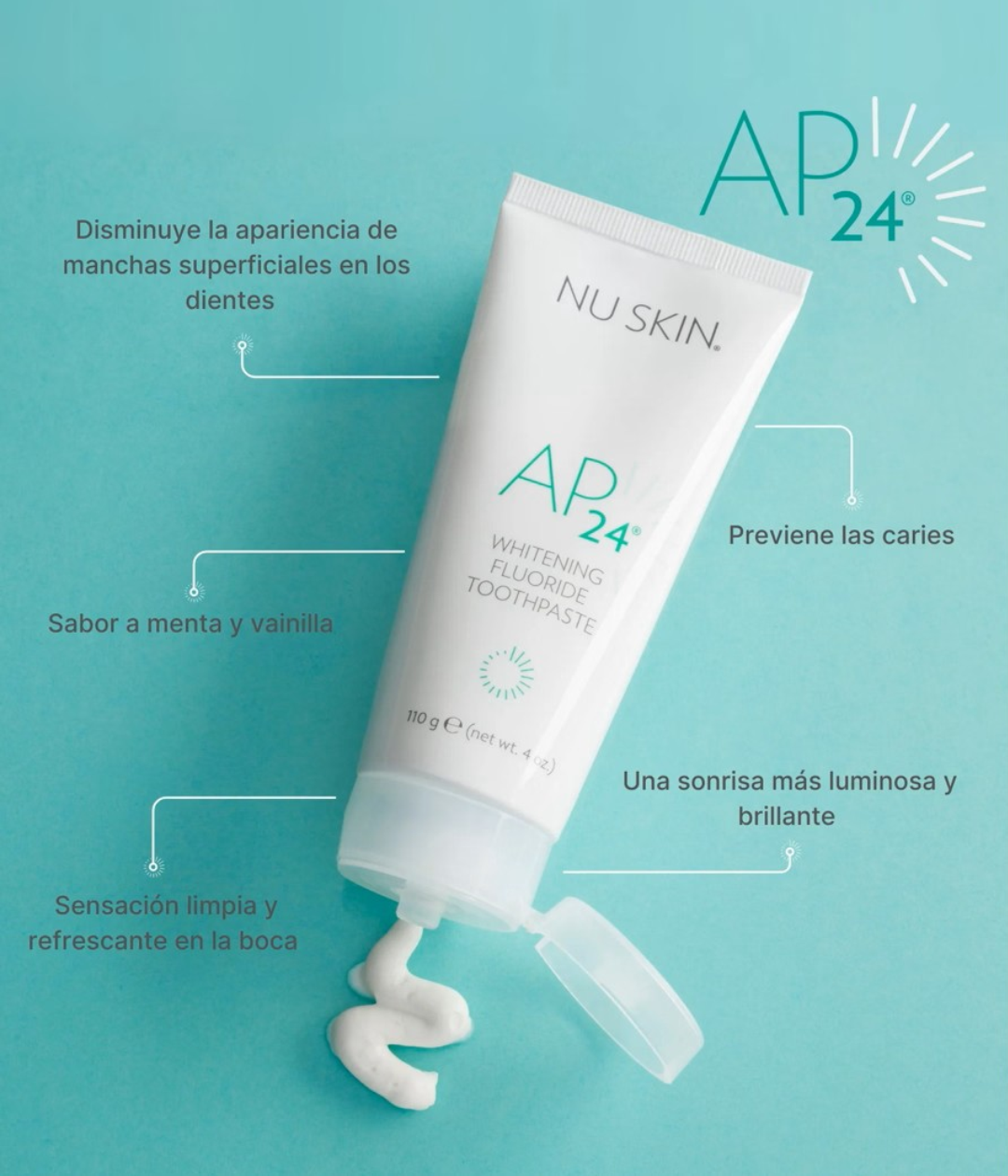 AP 24 WHITENING FLUORIDE TOOTHPASTE –  NU SKIN 110 GRMS.