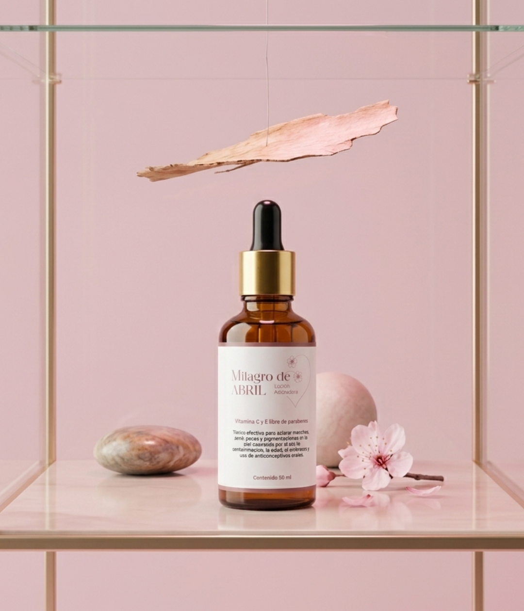 LOCIÓN ACLARADORA –  MILAGRO DE ABRIL 50 ML.