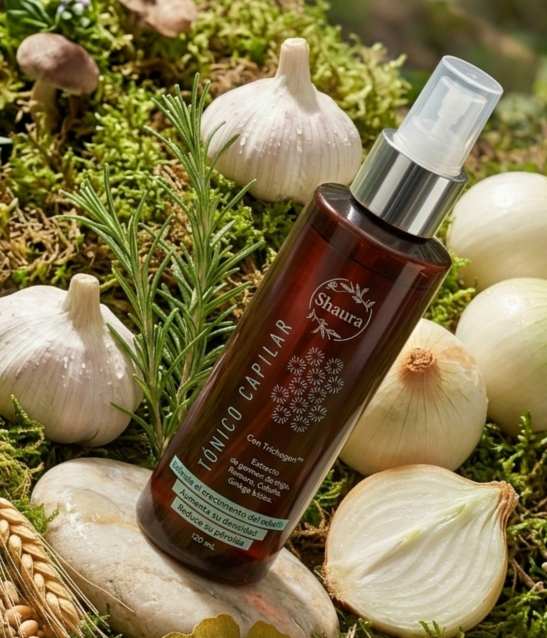 TÓNICO CAPILAR CON TRICHOGEN –  SHAURA 120ML.