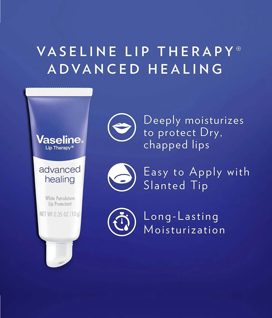 VASELINE BÁLSAMO PARA LABIOS LIP THERAPY ADVANCED HEALING – 10 GRS.