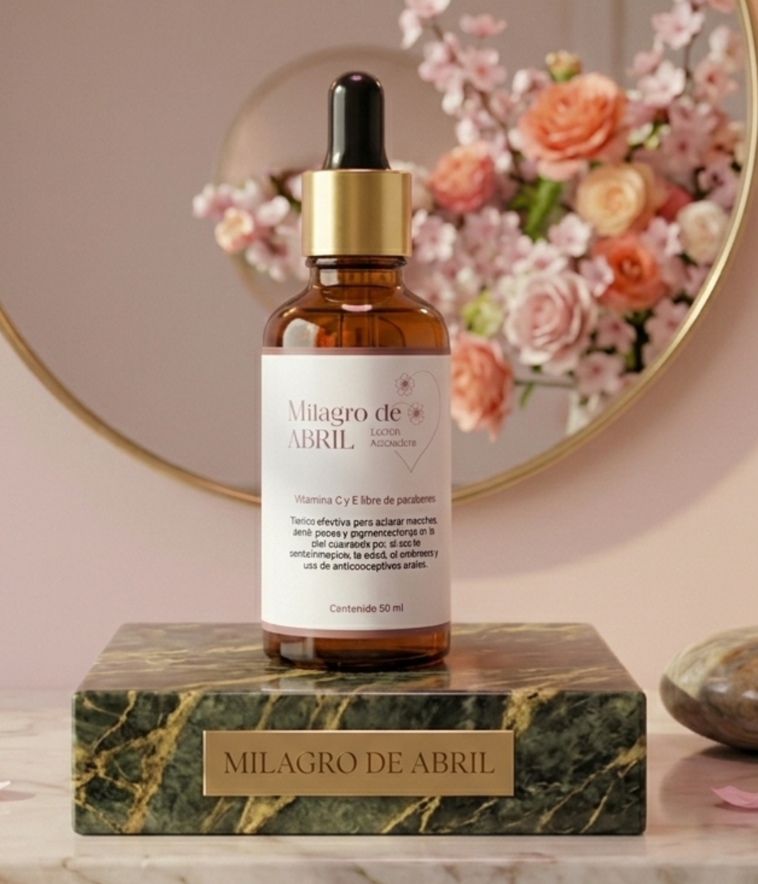 LOCIÓN ACLARADORA –  MILAGRO DE ABRIL 50 ML.